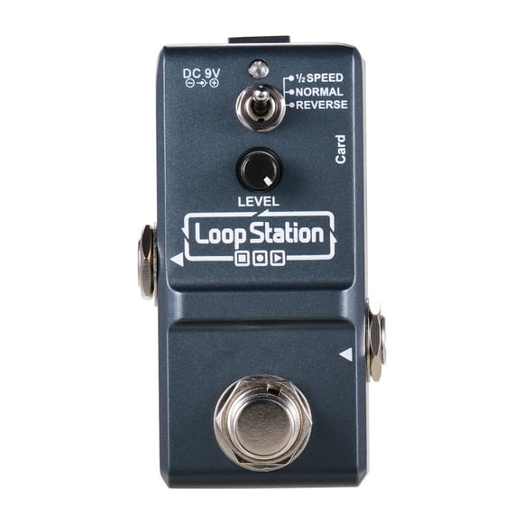 Yeacher Loop Station Mini Guitar Looper Effect Pedal 10 Minutes Recording Time 3 Working Modes True Bypass Full Metal Shell with 1GB Memory Card