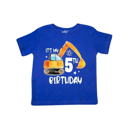 

Inktastic Construction Truck It s My 5th Birthday Gift Toddler Boy or Toddler Girl T-Shirt
