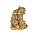 thumbnail image 1 of Sagebrook Home Resin 9" Monkey Mother With Baby, Gold, Novelty, Polyresin, Tropical, 8"L X 6.25"W X 9"H, Solid Color, 1 of 8