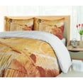 thumbnail image 5 of Ambesonne Orange Duvet Cover Sets, Retro French Street, 2-King, Tan, 5 of 7