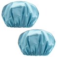 thumbnail image 1 of Reusable Double Layer Waterproof Shower Hair Bath Cap, 1 of 4