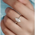 thumbnail image 5 of solitaire jewels 1.5CT Marquise Bezel Set Moissanite Solitaire Engagement Ring For Women, 14K White Gold, 5 of 6