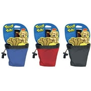 Chuckit! Dog Treat Pouch for Puppy Portable Training 1-Cup Capacity Treat Bag, Assorted Colors, Pack of 1