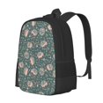 thumbnail image 1 of Disketp Hedgehogs and Flowers Mochila Minimalista de Gran Capacidad, Mochila de Viaje para Escuela, Trabajo o Uso Diario, 1 of 6