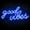 Good Vibes(Blue), variant on Skeleton Ghost Neon Sign Light 11.8"x11.8" LED Neon Light with On/Off Switch Gaming Neon Sign for Game Room Man Cave Birthday Halloween Decor Christmas Gift