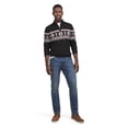 thumbnail image 2 of Chaps Men's & Big Men's Quarter Zip Pull Over Holiday Snowflake Sweater, Sizes S-2XL, 2 of 6