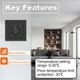 thumbnail image 4 of HEATIT Thermostat for Floor Heating, Manual Non-Programmable Electric Floor Heating Thermostat, Wide Voltage 100V-240V, 4 of 8