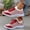 Red, variant on YOUYEDIAN Womens Orthopedic Shoes Arch Support Slip on Non Slip Golf Shoes Wide Mesh Stretch Hiking Shoes Comfortable 2026 Orthopedic Shoes (Light Brown)