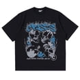 thumbnail image 1 of Camiseta de algodón de gran tamaño para hombre, Tops Y2k, ropa de calle gótica, moda coreana, manga corta, ropa estética gráfica HarajukuNegro, 1 of 3