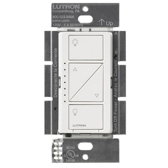 Lutron PD-10NXD-WH Caseta PRO Wireless - In-Wall Light Dimmer - White