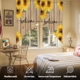thumbnail image 5 of Welcome Swag Curtain Valance for Windows, Vintage Sunflower Window Treatments Short Swag Topper for Kitchen Windows Bathroom Bedroom, 28"x36", 5 of 8
