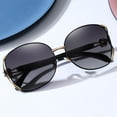 thumbnail image 5 of Oversized Polarised Sunglasses for Women, 400 Large Womens Sunglasses Fashion Sunglasses for Party Photo Props Black Gray, 5 of 6