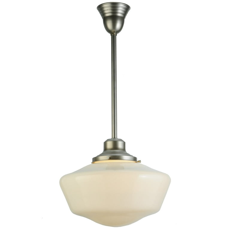 16"W Revival Schoolhouse W/Traditional Globe Pendant - Walmart.com