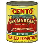 Cento San Marzano Peeled Tomatoes with Basil Leaf, 28 oz, (Pack of 12)