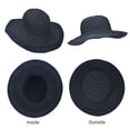 thumbnail image 7 of Women Floppy Sun Beach Hats w/ Wide Brim Straw Edge Summer UV Protection Foldable Gardening Hiking Cap by Solaris, 7 of 7