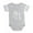 Heather Gray, variant on CafePress - Gothic Skull Initial U - Cute Infant Baby Football Bodysuit