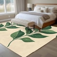 thumbnail image 5 of Abstract Tropical Plants Area&nbsp;Rug 6x9ft Retro Green Leaves Non-Slip&nbsp;Washable Square&nbsp;Rugs Soft Felt Indoor Floor Mat for Bedroom Kitchen Living Room Bathroom, 5 of 9
