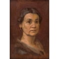 thumbnail image 2 of Milan Thomka Mitrovský 13x18 Gold Ornate Wood Frame and Double Matted Museum Art Print Titled - Portrait of Mrs. Srobarova (1900), 2 of 4
