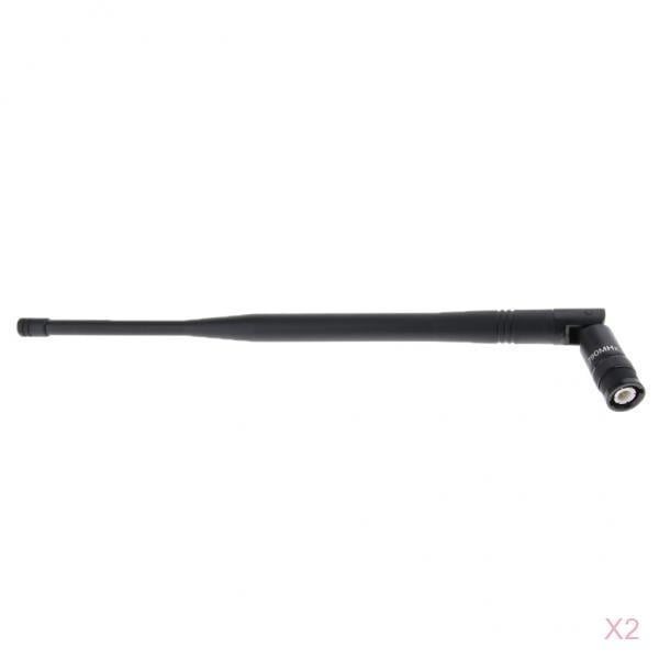 Paquete de 2 Antena de micrófono BNC Yuyangstore Negro