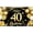 40th Black and Gold, variant on Big Happy 40th Birthday Banner - 72x44 Inch | 40th Birthday Backdrop, 40th Birthday Decorations for Men | 40th Birthday Banner, 40th Birthday Decorations Women