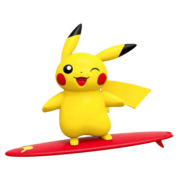 Adornos de juguete SANMU Pokémon Pikachu Surfing Cute