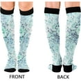 thumbnail image 2 of GZHJMY 1 Pair Watercolor Bouquet Pattern Compression Socks 20-30mmHg Knee High Women Socks Tube Athletic Stockings for Men Sport Soccer Running Cycling Medical Nurse Winter Travel, 2 of 7