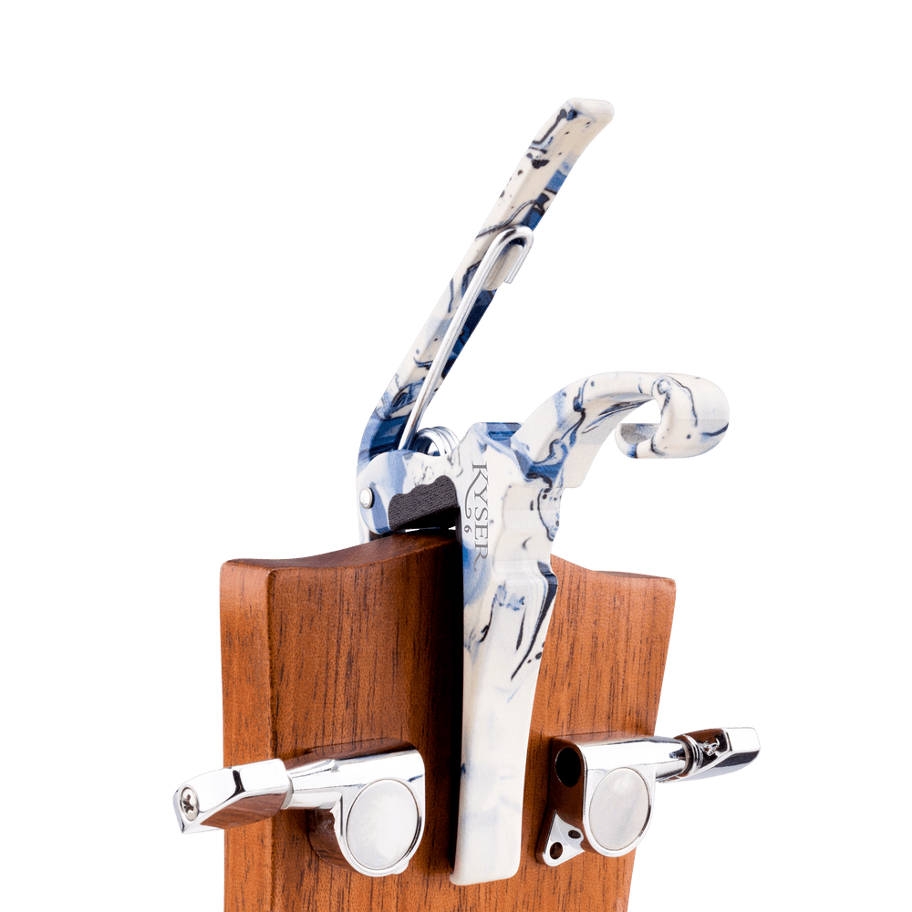 Kyser x Gopherwood Quick-Change Acoustic Guitar Capo White Porcelain