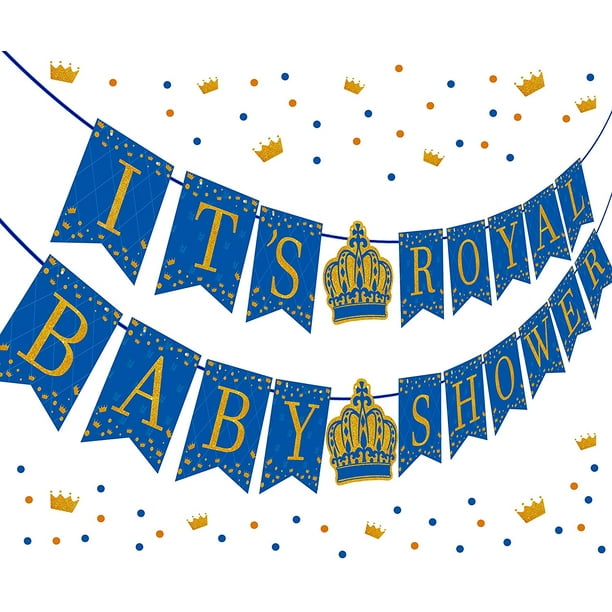 Baby Blue And Gold Decorations