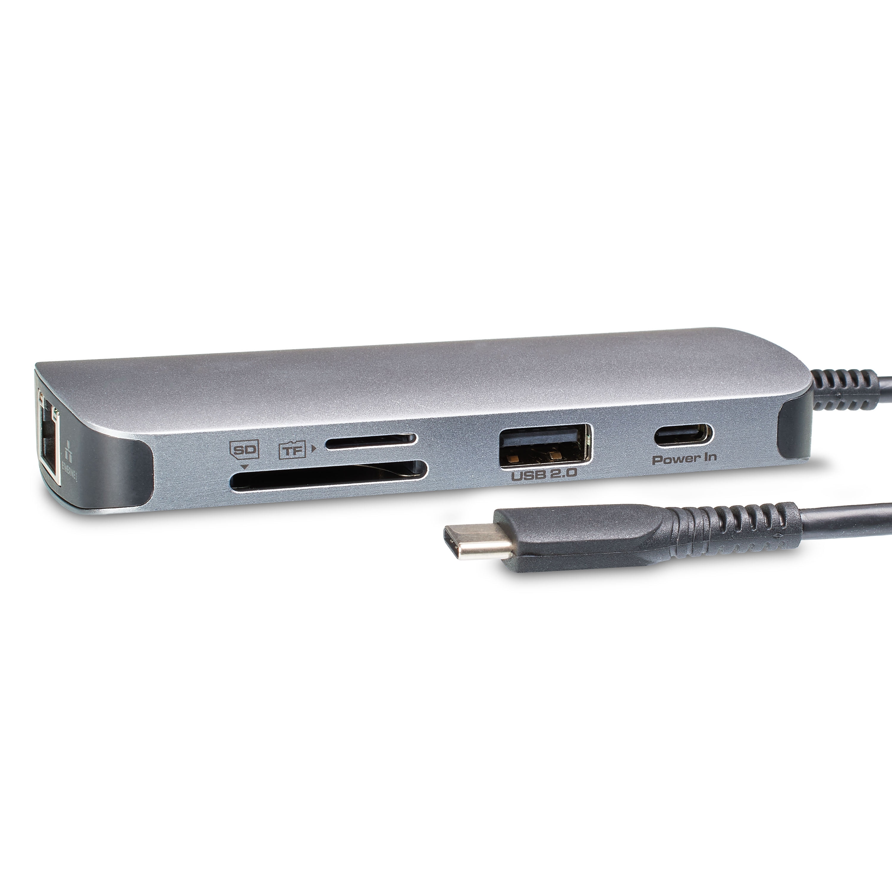 onn. Multi-Port USB Hub with SD and microSD Card Reader 