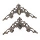 thumbnail image 2 of Bronze 30 piezas de soporte de esquina de ángulo de Metal, cubierta de cuaderno, marco de fotos, Protector decorativo, 2 of 5