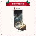 thumbnail image 3 of Picia Space White Horse Pattern Christmas Stockings, 18 Inches Knit Christmas Stockings, Stockings Christmas Cable Knitted Xmas Hanging Stockings, 3 of 8