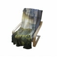 thumbnail image 4 of Nature Soft Flannel Fleece Throw Blanket, Rising Sun Clouds over Forest Hill Woodland Idyllic Countryside View, Cozy Plush for Indoor and Outdoor Use, 70" x 90", Olive Green Blue Yellow, by Ambesonne, 4 of 6