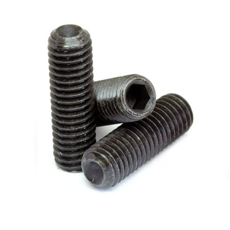 

x 25mm Cup Point Set Screws DIN 916 Alloy Steel Black Oxide 50 Pack