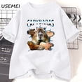 thumbnail image 5 of Capybara-Camiseta con estampado de animales para hombre y mujer, camisa informal de algodón de manga corta con cuello redondo, ropa de calle estética, 5 of 5
