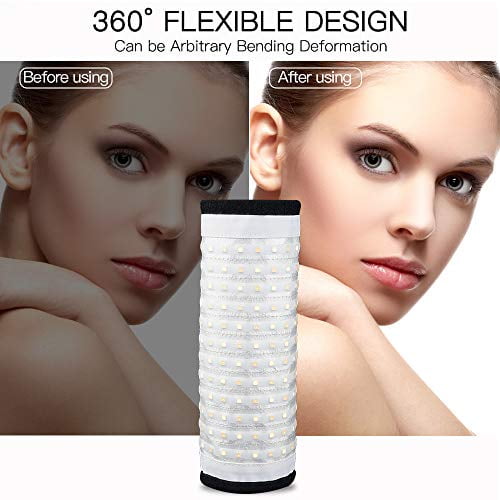 FOSITAN FL-1x2 2nd Gen Portable Rollable 30x60cm Flexible LED Light Panel Mat on Fabric Daylight 5000K 48W 8000LM 384 SMD LED 90 CRI for Traveling filmmakers Videographers Photography Shooting 