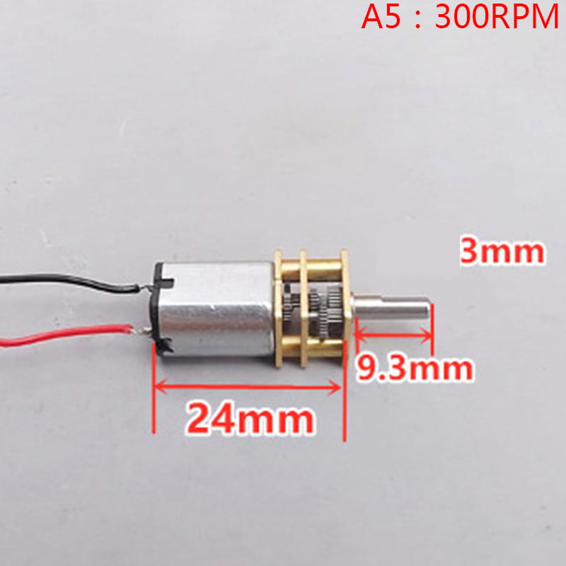 Mini DC Gear 3-9V DIY Toy 2pcs Replacement Kit Low Speed Small Reduction Motor 