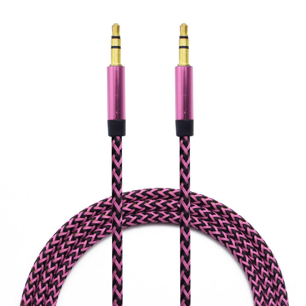 AUX Car Audio Cable 3.5mm Car Speaker Male to Male Audio Cable Caroj