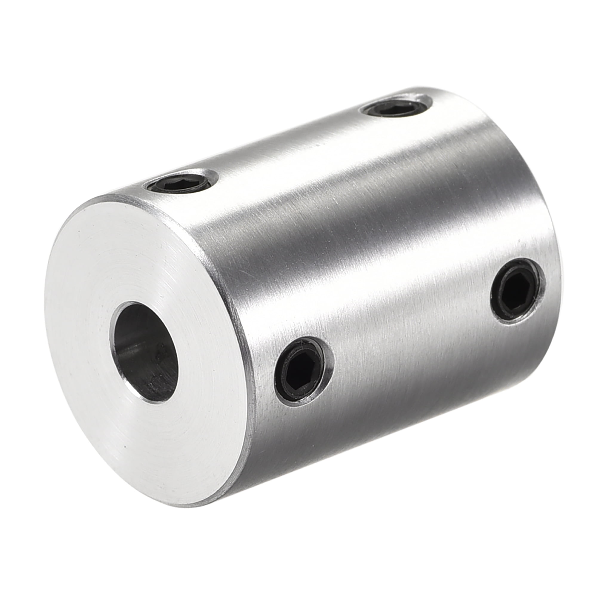 6mm to 6mm Bore Rigid Coupling 25mm Length 20mm Diameter Aluminum Alloy