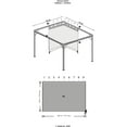 thumbnail image 4 of Sojag Brown Curtains for Genova Gazebo, 10 ft. x 12 ft., Poly, 4 of 6