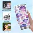 thumbnail image 6 of SKYSONIC Mushroom Tumbler Stainless Steel Double Wall Vacuum Reusable Insulated Mug with Straw and Built-in Coaste for Cold and Hot Beverages, 12oz, 6 of 7