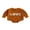 Caramel, variant on Wassery Infant Baby Girls Boys Spring Rompers Contrast Color Fuzzy Letter Jumpsuit Embroidery Long Sleeve Round Neck Bodysuit Newborn Casual Clothes 0-12M