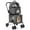 A-Gray, variant on Pefilos 41" Double Pet Stroller 4 Wheels Dog Cat Stroller, Carrier Jogger Travel Foldable Puppy Stroller with 2 Detachable Carriers, Gray