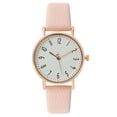 thumbnail image 2 of Resicozy Womens Vintage Watch, Dainty Leather Strap Quartz Watch Soft Adjustable Leather Strap Wristwatch Water Resistance and Lightweight for Daily Wear Pink, 2 of 3