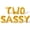 Gold, variant on Letter Balloons - TWO SASSY 16" Inch Alphabet Letters Foil Mylar Balloon 2nd Birthday Party Banner (Gold)