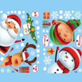 thumbnail image 3 of Navidad copo de nieve ventana se aferra pegatinas de vidrio calcomanías de Navidad decoraciones vacaciones copo de nieve Santa Claus reno calcomanías para fiesta, 3 of 4