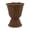 A, variant on 16" Brown Woven Resin Urn Planter, Decorative Rattan-Style Wicker Flower Pot with Waterproof Lining for Indoor Outdoor Home Decor