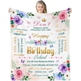 thumbnail image 1 of LHSHID Birthday Gifts for Women Soft Flannel Throw Blanket Happy Birthday Decorations for Women Bday Gifts for Women Womens Birthday Gift Ideas 30"x40", 1 of 6