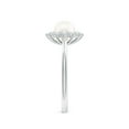thumbnail image 3 of ANGARA Princess Diana Inspired Freshwater Cultured Pearl Ring in 14K White Gold for Women | June Birthstone, Birthday, Anniversary, Jewelry Gift for Women | Pearl Ring, 3 of 8