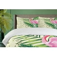 thumbnail image 4 of Ambesonne Bird Print Duvet Cover Sets, Modern Summer Flamingo, 2-King, Ivory and Multicolor, 4 of 7