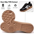 thumbnail image 5 of BERANMEY Women's Retro Fashion Sneakers Comfortable Casual Anti Slip Platform Low-Top Sneakers Lace Up Memory Foam Tennis Walking Skate Shoes, 5 of 9